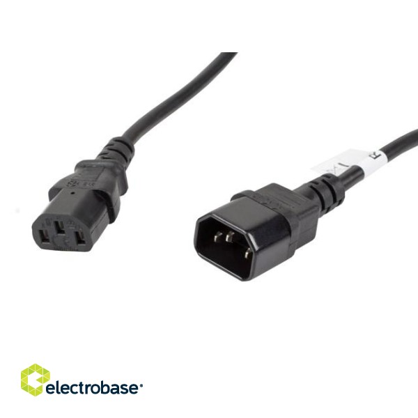 LANBERG POWER CABLE EXTENSION C13->C14 5M фото 2
