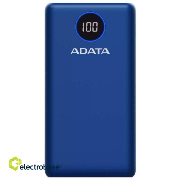 POWER BANK USB 20000MAH BLUE/AP20000QCD-DGT-CDB ADATA paveikslėlis 8