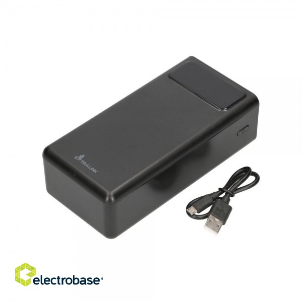 Extralink Powerbank EPB-114 50000 mAh Black Power bank, USB-C paveikslėlis 6