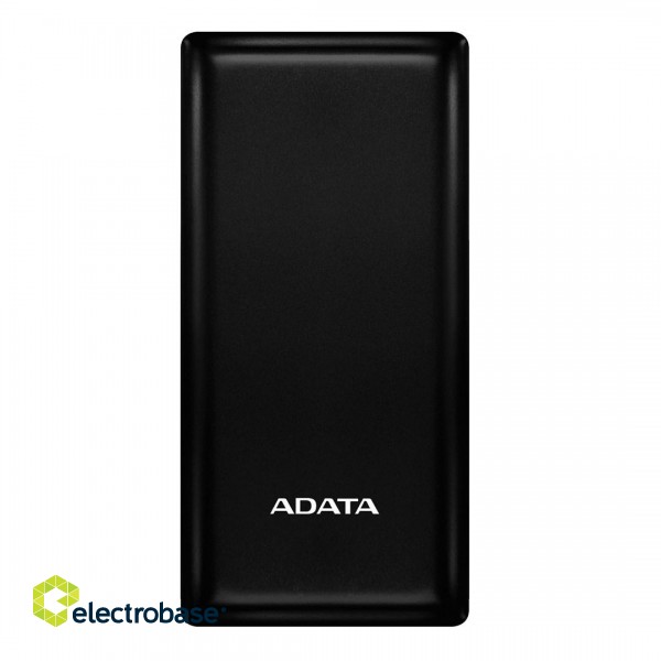 POWER BANK USB 20000MAH BLACK/PBC20-BK ADATA paveikslėlis 1