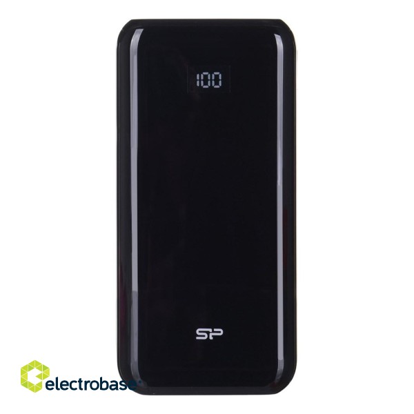 SILICON POWER QS28 Powerbank External battery 20000 mAh 2x USB QC 3.0 1x USB-C PD (SP20KMAPBKQS280K) Black image 2