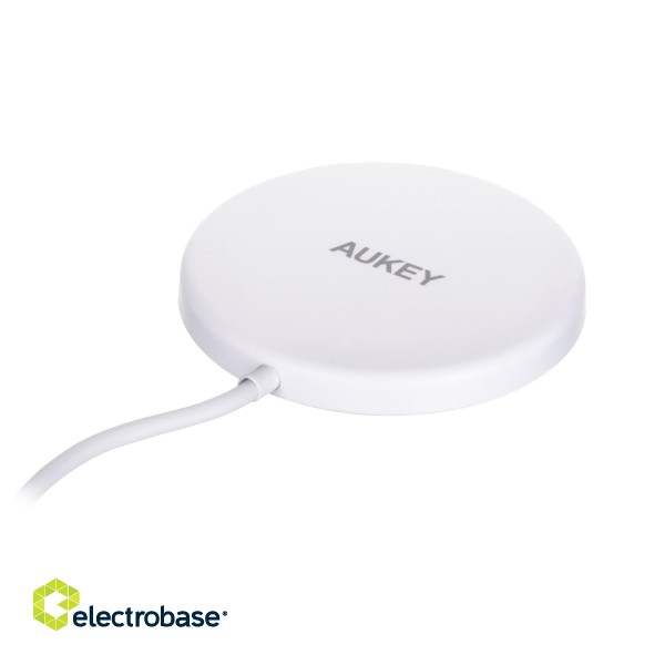AUEKY Aircore Magnetic LC-A1 Wireless magnetic charger QI USB-C 15W White image 2