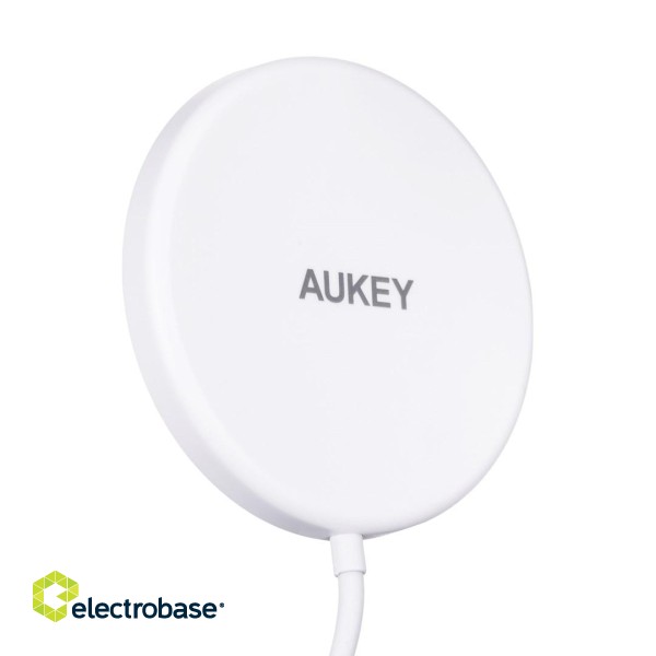 AUEKY Aircore Magnetic LC-A1 Wireless magnetic charger QI USB-C 15W White image 3