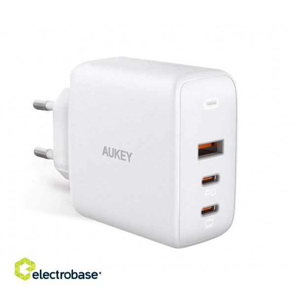 AUEKY Omnia Mix 3 PA-B6S Wall charger 1x USB 2x USB-C Power Delivery 3.0 90W White
