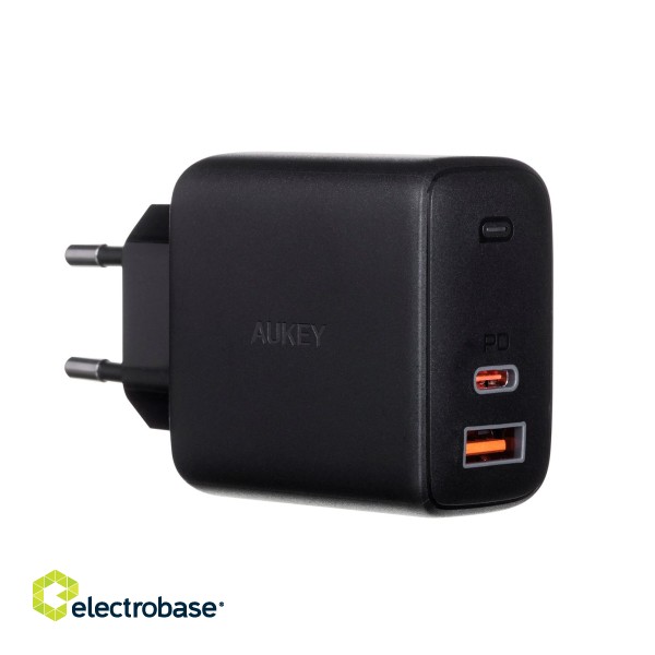 AUKEY PA-B3 mobile device charger Black Indoor image 1