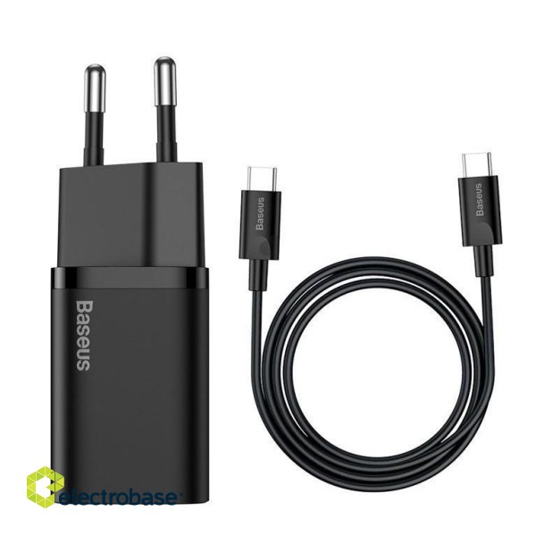 Baseus TZCCSUP-L01 mobile device charger Smartphone Black AC, USB Fast charging Indoor фото 2