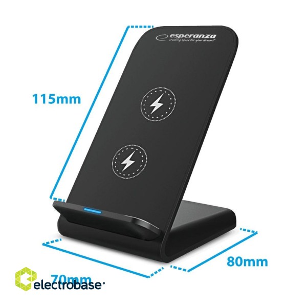 Esperanza EZC101 Wireless Charger Desk Stand for Phone image 3