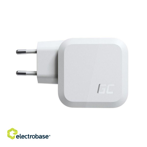 Green Cell CHARGC08W mobile device charger Headphones, Netbook, Smartphone, Tablet White AC Fast charging Indoor image 3