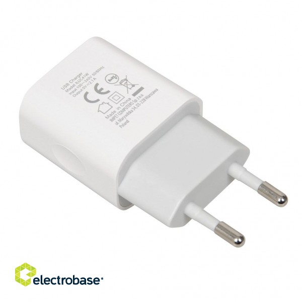 iBOX C-41 universal charger with micro USB cable, white paveikslėlis 6