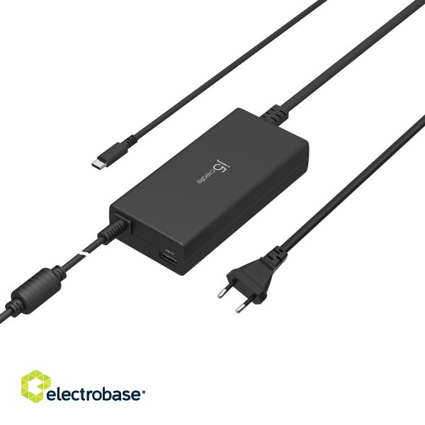 j5create JUP2290C-FN 100W PD USB-C® Super Charger - UK, Black, includes 1.2 m cable image 2