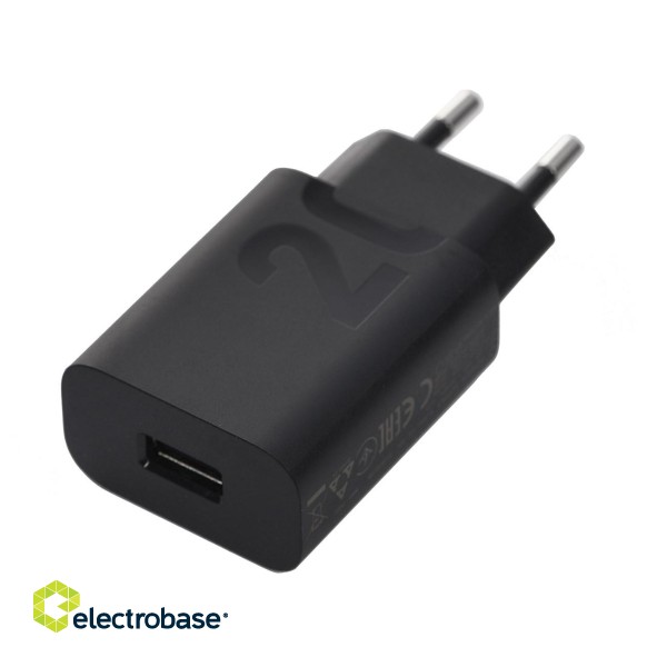 Motorola Charger TurboPower 20W USB-A w/ 1m USB-C cable, Black paveikslėlis 5