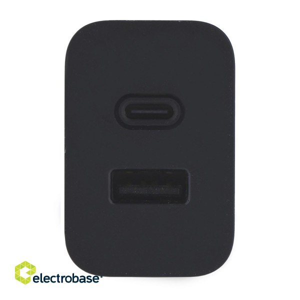 Motorola Charger TurboPower 50W Duo USB-C + USB-A  w/ USB-C cable, Black paveikslėlis 4