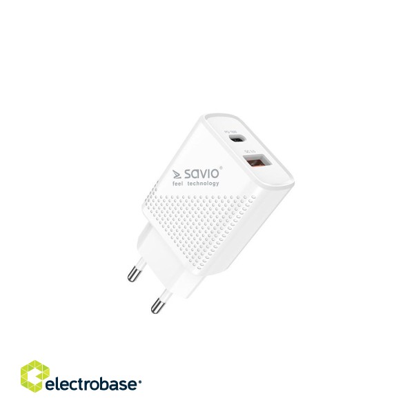 SAVIO LA-04 USB Type A & Type C Quick Charge Power Delivery 3.0 Indoor фото 6