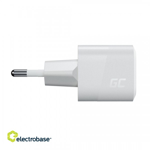USB Charger Green Cell PowerGaN 33 W PD 3.0 QC 3.0 1x USB-C white image 4