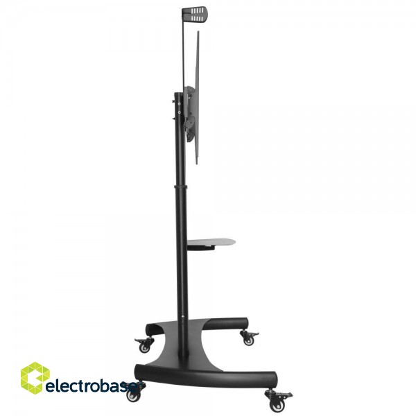 Techly Steel Trolley Floor Support with adjustable height, for TV from 60'' to 100'' image 1