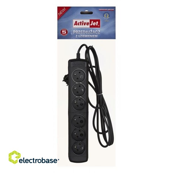 Activejet 6GNU - 3M - C power strip with cord image 2