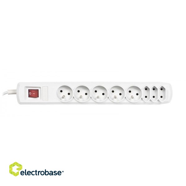 Activejet APN-8G/1,5M-GR power strip with cord paveikslėlis 2