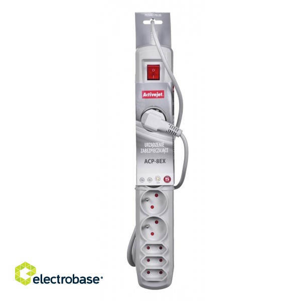 Activejet APN-8G/5M-GR power strip with cord image 3
