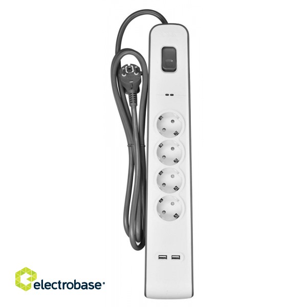 Belkin BSV401VF2M surge protector White 4 AC outlet(s) 2 m image 1