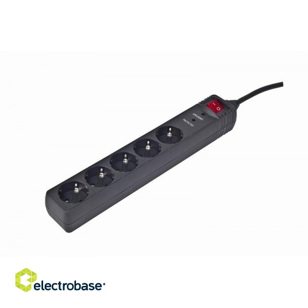 EnerGenie SPG5-C-15 surge protector Black 5 AC outlet(s) 250 V 4.5 m фото 2