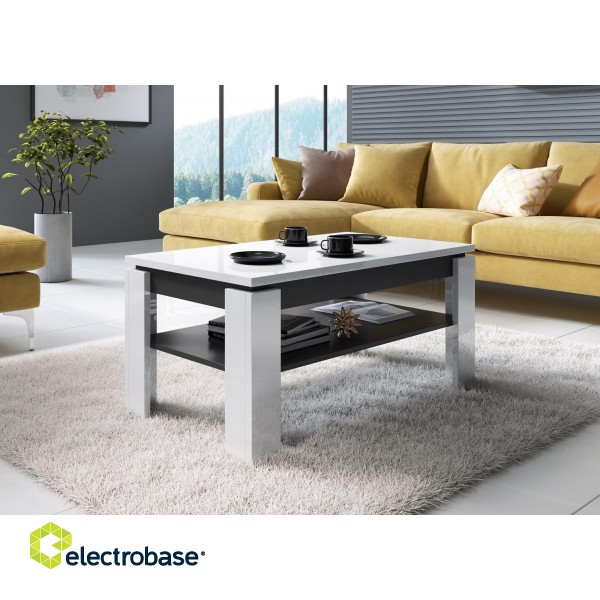 Cama coffee table TORO 100 white/graphite image 2