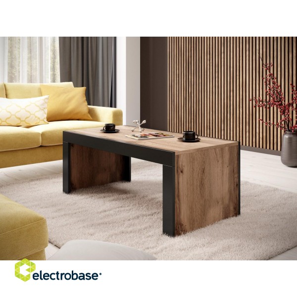 Cama MILA bench/table 120x60x50 oak wotan + black фото 2