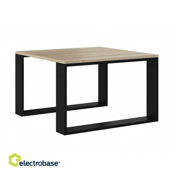 MODERN MINI table 67x67x40 cm Sonoma oak/Black paveikslėlis 1