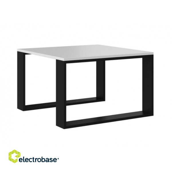 MODERN MINI table 67x67x40 cm White/Black image 1