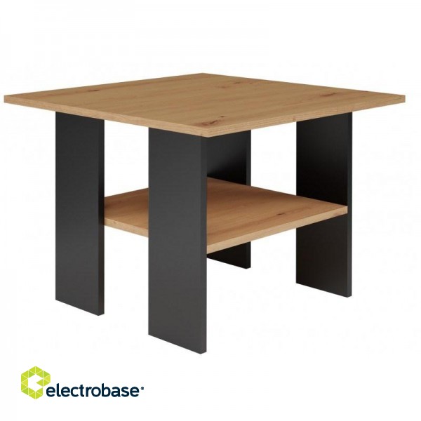 MODERNA Table 60x60x45 cm Artisan Oak/Black фото 2