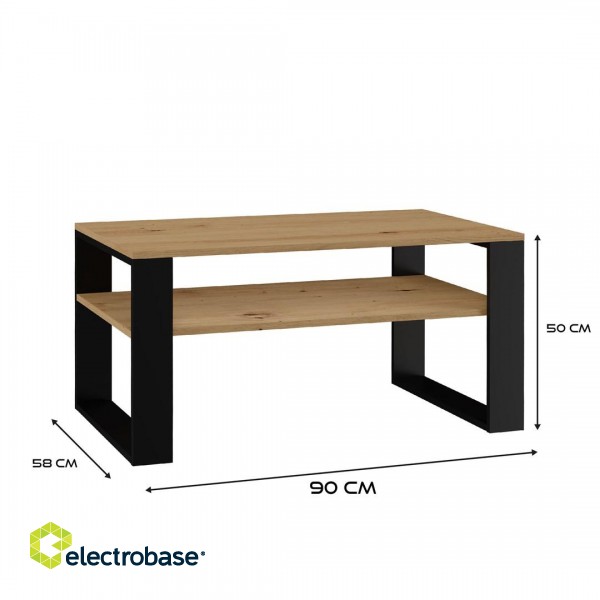 Topeshop MODERN 1P ART CZ coffee/side/end table Coffee table Rectangular shape 2 leg(s) paveikslėlis 4