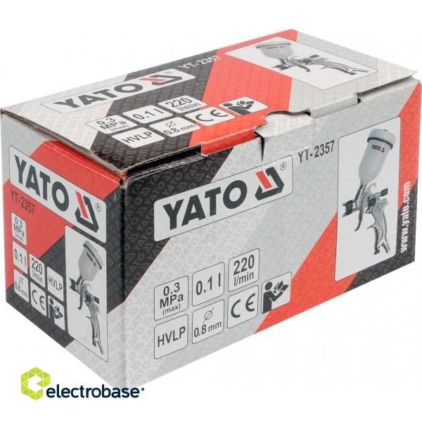 Yato YT-2357 pneumatic paint sprayer 0.1 L paveikslėlis 2