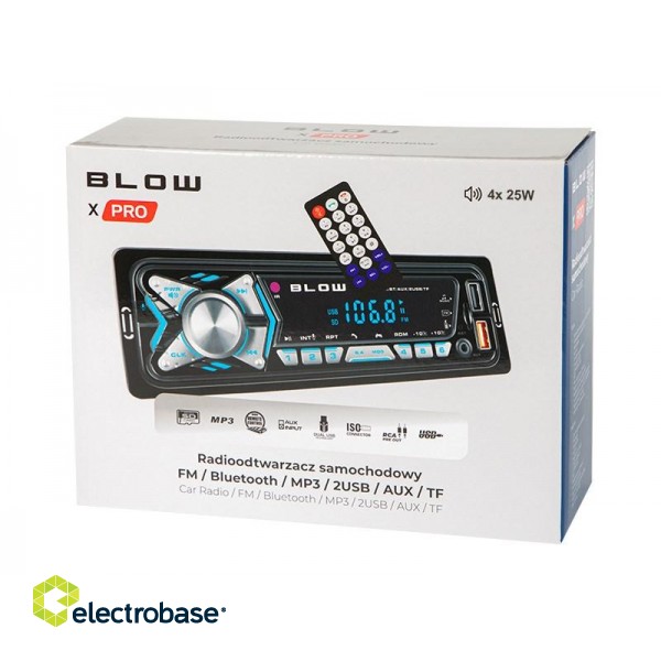 BLOW X-PRO MP3/USB/micro USB/BLUETOOTH radio Car Black фото 2