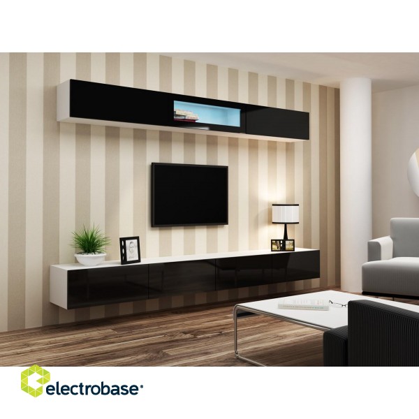 Cama Living room cabinet set VIGO 12 white/black gloss image 2