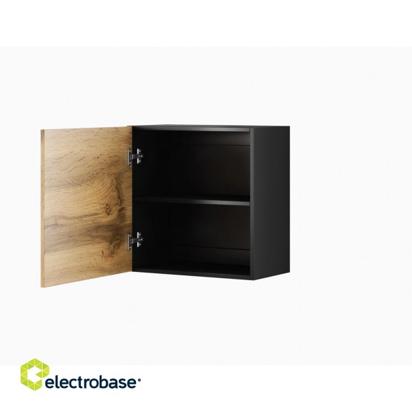 Cama square cabinet VIGO 50/50/30 black/wotan oak фото 2