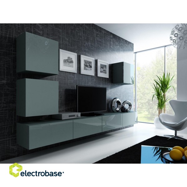 Cama Square cabinet VIGO 50/50/30 grey/grey gloss фото 3