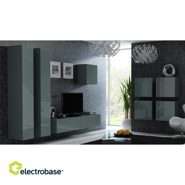 Cama Living room cabinet set VIGO 24 grey/grey gloss