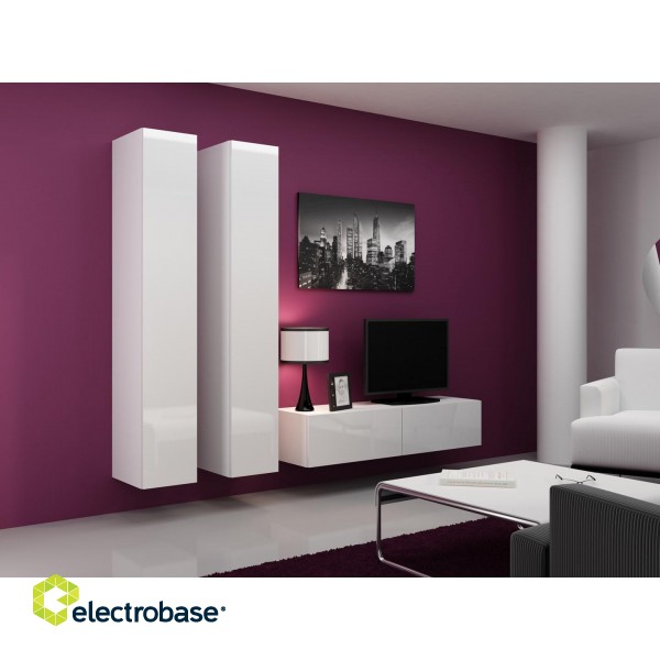 Cama Full cabinet VIGO '180' 180/40/30 white/white gloss image 2