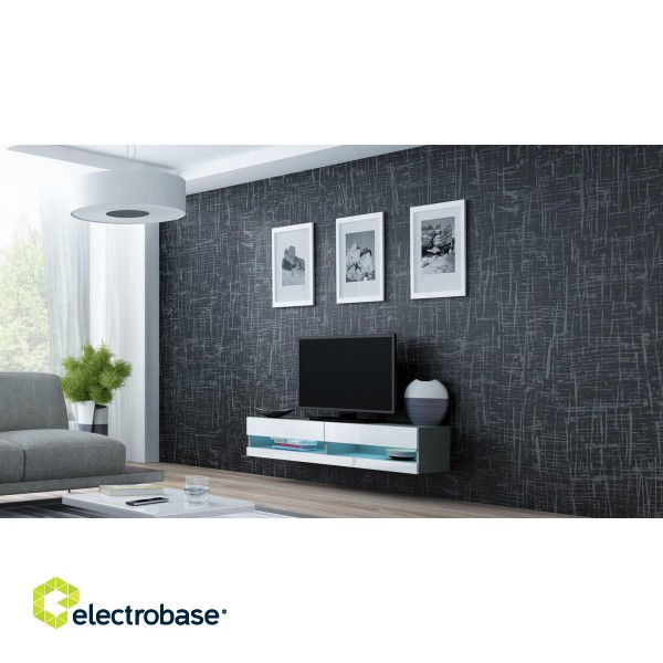 Cama Living room cabinet set VIGO NEW 12 grey/white gloss image 2