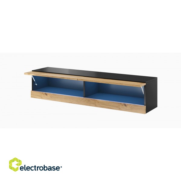 Cama TV stand VIGO NEW 180 30/180/40 black/wotan oak image 2