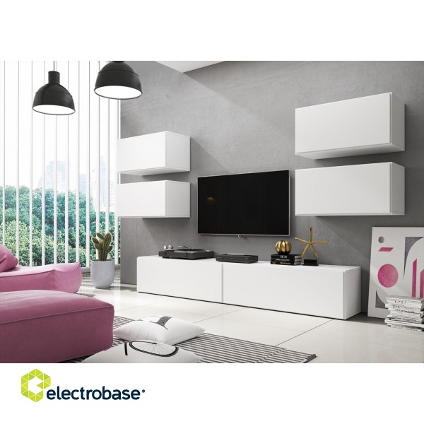 Cama living room furniture set ROCO 2 (2xRO1 + 4xRO3) white/white/white image 1