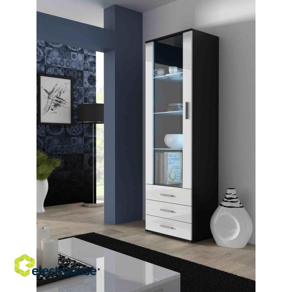 Cama display cabinet SOHO S1 black/white gloss image 1