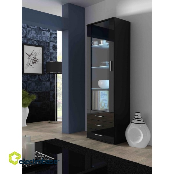 Cama display cabinet SOHO S1 black/black gloss image 1