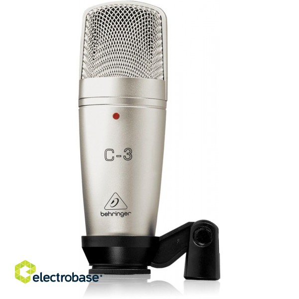 Behringer C-3 microphone Silver Studio microphone image 1