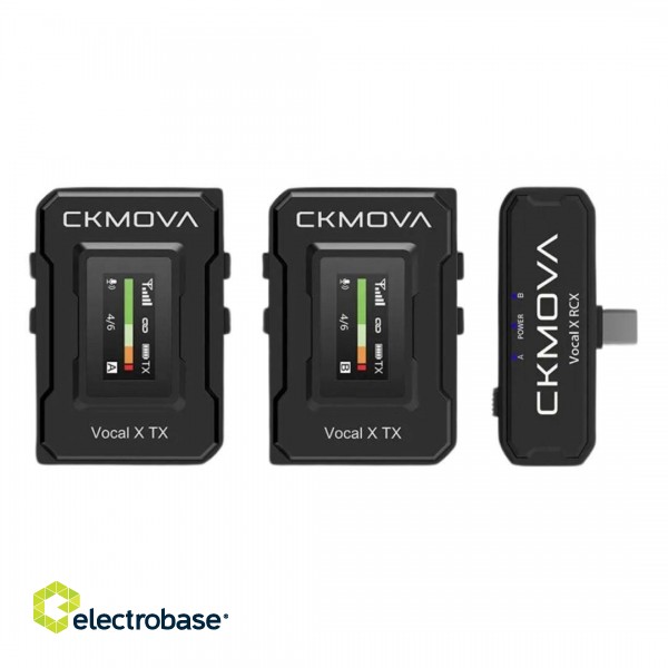 CKMOVA Vocal X V4 MK2 - wireless usb-c system with two microphones image 1
