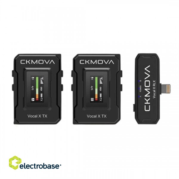 CKMOVA Vocal X V6 MK2 - wireless lightning system with two microphones image 1
