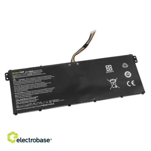 Green Cell AC72 laptop spare part Battery image 2