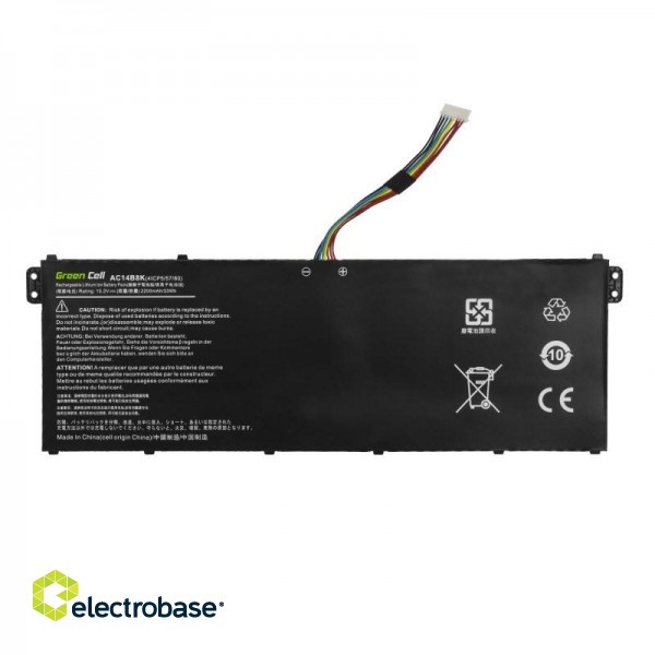 Green Cell AC72 laptop spare part Battery image 3