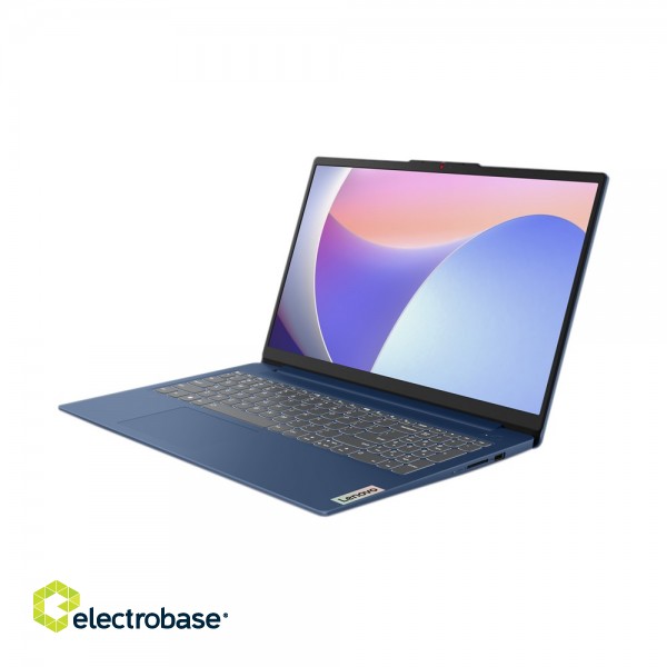 Lenovo IdeaPad Slim 3 Laptop 39.6 cm (15.6") Full HD Intel® Core™ i3 i3-1305U 8 GB LPDDR5-SDRAM 512 GB SSD Wi-Fi 5 (802.11ac) Windows 11 Home Blue paveikslėlis 1