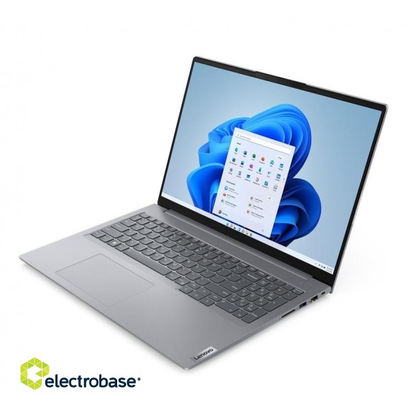 Lenovo ThinkBook 16 Laptop 40.6 cm (16") WUXGA AMD Ryzen™ 5 7530U 8 GB DDR4-SDRAM 512 GB SSD Wi-Fi 6 (802.11ax) Windows 11 Pro Grey paveikslėlis 3