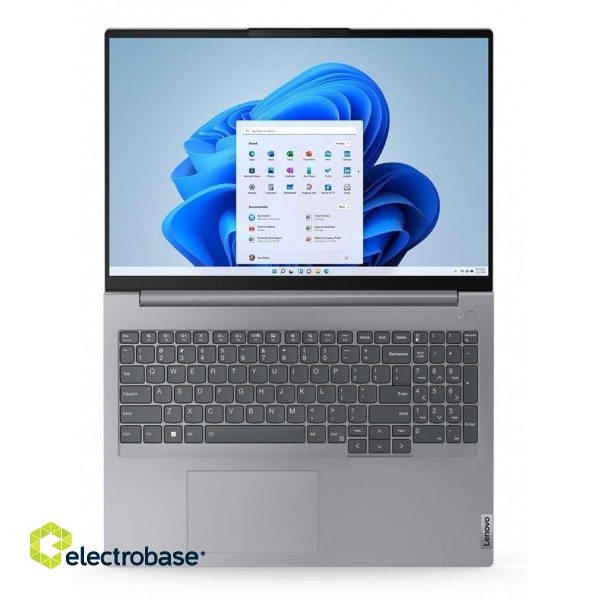 Lenovo ThinkBook 16 Laptop 40.6 cm (16") WUXGA AMD Ryzen™ 5 7530U 8 GB DDR4-SDRAM 512 GB SSD Wi-Fi 6 (802.11ax) Windows 11 Pro Grey paveikslėlis 9